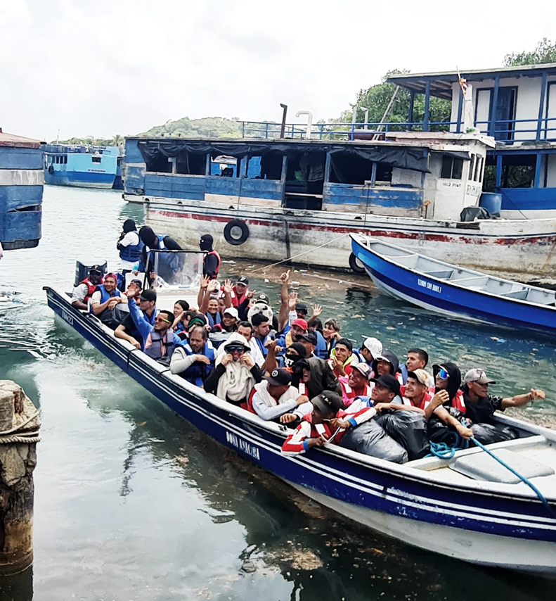 MIRAMAR, PANAMÁ: FLUJO MIGRATORIO IRREGULAR INVERSO