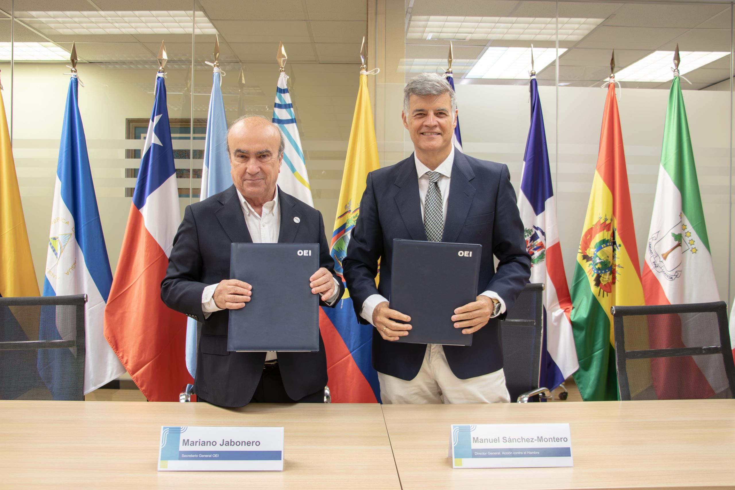 La OEI y Acción contra el Hambre firman un convenio para impulsar la seguridad alimentaria y el bienestar infantil en Iberoamérica